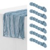 Unique Bargains Thanksgiving Wedding Party Decorations Cheesecloth Table Runner 6 Pcs - 3 of 4