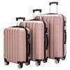 Karl Home 3in1 Multifunctional Large Capacity Traveling Storage Suitcase Luggage Set Pink - 3 of 4