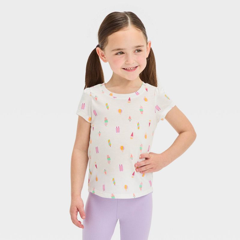 Toddler Girls' Popsicles T-Shirt - Cat & Jack™ White, 1 of 7