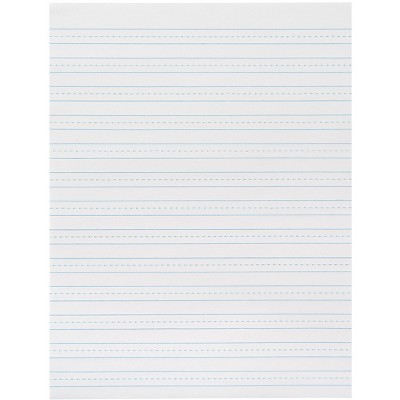 School Smart Skip-A-Line Filler Paper, Un-punched, 8 x 10-1/2 Inches, 200 Sheets