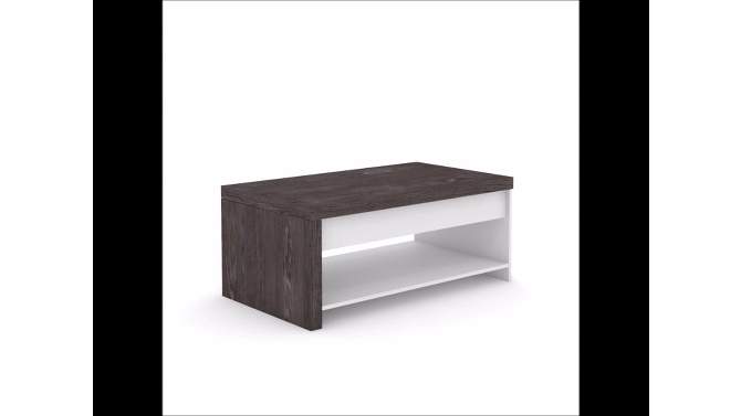 Hudson Court Lift Top Coffee Table with Storage Charcoal Ash - Sauder, 2 of 9, play video