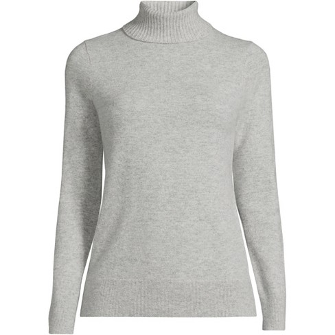 Equipment Delafine Cashmere Turtleneck Sweater Heather Grey