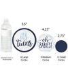 Big Dot of Happiness It's Twin Boys  - Blue Twins Baby Shower Giant Circle Confetti - Party Decorations - Large Confetti 27 Count - 3 of 4