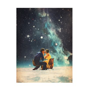 Canvas Wall Art - Frank Moth  'I'll Take You To the Stars for a Second Date' Wall Art for Living Room, Bedroom, or Office Décor by Trademark Fine Art - 1 of 4