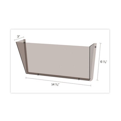 Smoke Plastic Break-Resistant Wall File Pocket