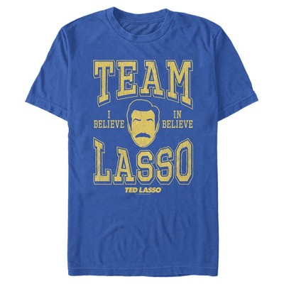 Men's Ted Lasso Team Lasso T-shirt - Royal Blue - X Large : Target