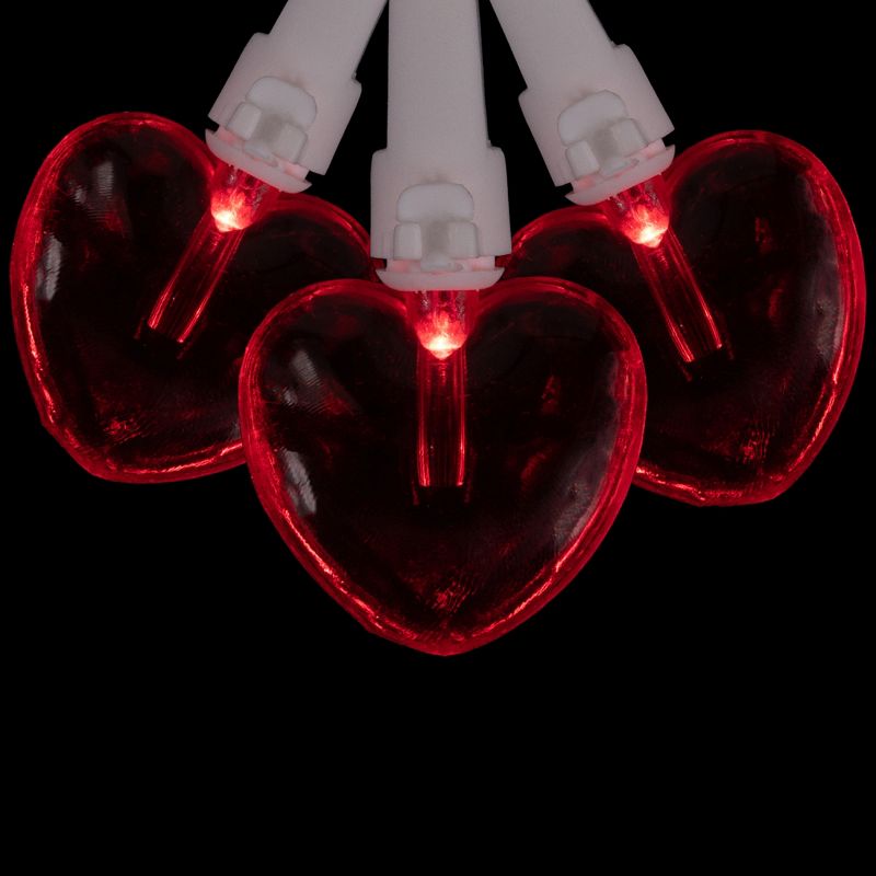 Northlight 20-Count Red LED Mini Hearts Valentine's Day Lights - 4.75ft, White Wire, 6 of 8
