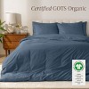 100% Organic Cotton Percale Duvet Cover and Sham Set by Bare Home - 2 of 4