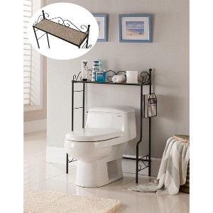 Kings Brand Etagere Freestanding Bathroom Shelf Storage Organizer Rack - 1 of 4