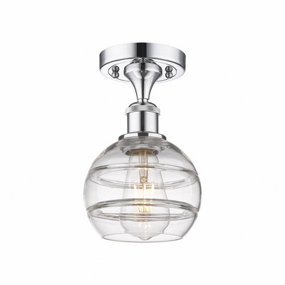 Rochester - 1 Light Semi-Flush Mount In Industrial Style-9.13 Inches Tall and 5.88 Inches Wide