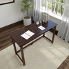 Plank+Beam Solid Wood Writing Desk, Simple Desk for Bedroom, Home Office Study Desk, 47.25" - 4 of 4