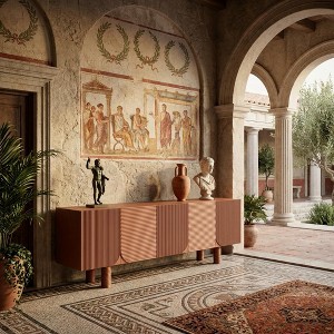 JVNOXK Walnut TV Stand 70.9