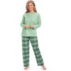 Collections Etc Feminine Plaid Flannel Pj Set - 4 of 4
