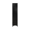 Storied Home Metal 71" Tall Decorative Storage Cabinet Black: Glass Doors, Iron Frame, Display Shelves - 3 of 4