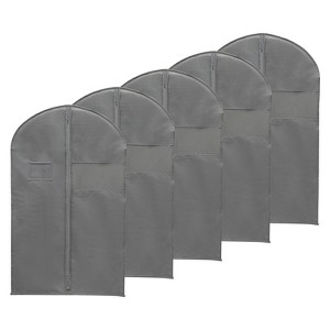Unique Bargains Waterproof Dustproof Suits Coats Dresses Garment Bags 5 Pcs - 1 of 4