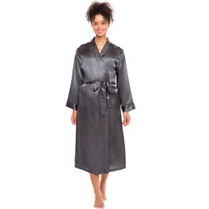 ADR Women's Lightweight Satin Robe, Long - 1 of 4