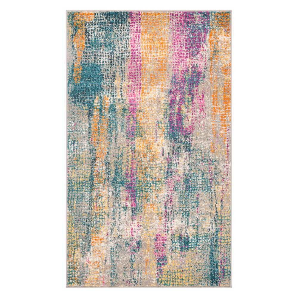 3'x5' Fleck Loomed Accent Rug Blue/Fuchsia - Safavieh