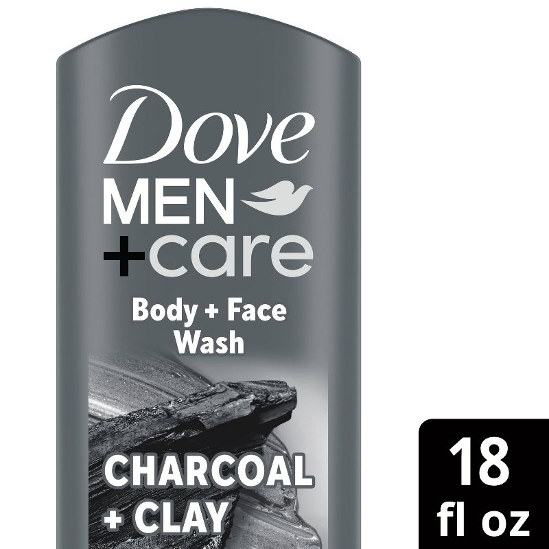 Dove Men+Care Elements Charcoal + Clay Micro Moisture Purify + Refresh Body Wash - 18 fl oz, 1 of 8