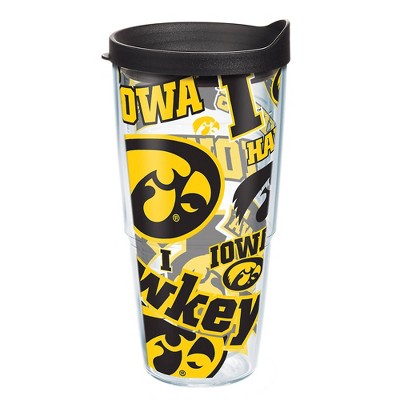 NCAA Iowa Hawkeyes All Over Classic Tumbler with Lid - 24oz