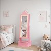Garvee Kids Jewelry Armoire with Full-Length Mirror, Vanity Dress Up Jewelry Cabinet for Girls - 3 of 3