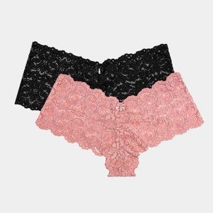 Smart & Sexy Womens Signature Lace Cheeky Panty 2 Pack - 1 of 4