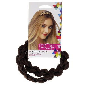 Pop Thick Braid Headband - R6 30H Chocolate Copper by Hairdo for Women - 1 Pc Hair Band - 1 of 2