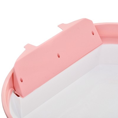 Pink Space-Capsule Covered Cat Litter Box with Skylight