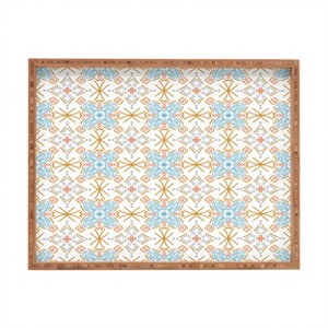 Marta Barragan Camarasa Mosaic boho desert colors D Rectangular Tray -Deny Designs - 1 of 2