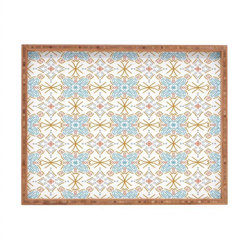 Marta Barragan Camarasa Mosaic boho desert colors D Rectangular Tray -Deny Designs, 1 of 3