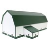 1/64 White & Forest Green 60ft x 120ft Wooden Dairy Barn with Milk House STA-222 - 2 of 4