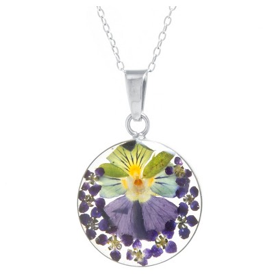 Fashion Statement Necklace Sterling Dark Purple