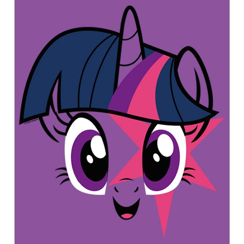Girl's My Little Pony Twilight Sparkle Face T-Shirt, 2 of 7