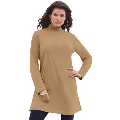 Roaman's Women's Plus Size Mockneck Ultimate Tunic