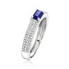 Ross-Simons 0.30 Carat Sapphire and .26 ct. t.w. Diamond Ring in 14kt White Gold Size 8 - 3 of 4