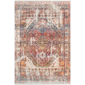 Nuloom Farley Medallion Fringe Indoor Area Rug - 1 of 4