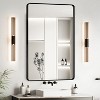 Sapphtopaz Bathroom Wall Mirror, Vanity Mirror with Aluminium Frame, Decorative Wall Mirror Bathroom Mirror for Over Sink, Bedroom, Living Room - 4 of 4