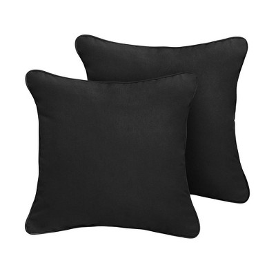 black pillows