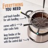 Nostalgia 6-Cup Stainless Steel Electric Fondue Pot with Temperature Control - 4 of 4