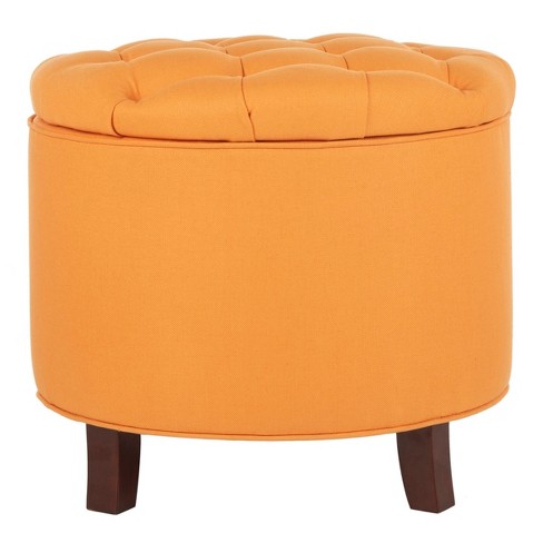 Orange cheap ottoman target