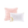 Gracie Mills Ismerie 4-Piece Solid Ruffles Comforter Set - Full/Queen - Blush - 4 of 4