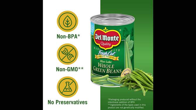 Del Monte Whole Green Beans - 14.5oz, 2 of 7, play video