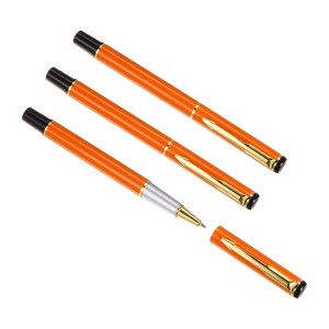 Unique Bargains Business Office Metal Smooth Writing Black Ink Ballpoint Pens 3 Pcs - 1 of 4