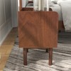 Roundhill Furniture Wyller Dual-tier Storage Nightstand, Side Table, Natural Walnut Finish - 3 of 4