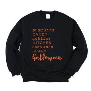 Simply Sage Market Halloween Words Sweatshirt - 1 of 4