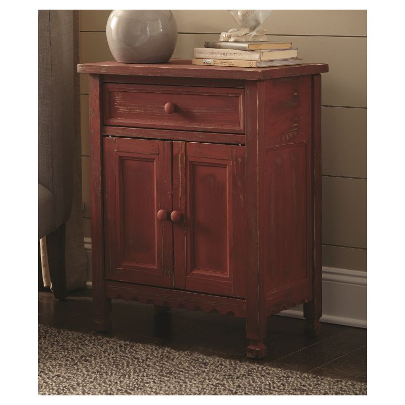Country Cottage Wood Accent Storage Cabinet - Antique Finish - Alaterre Furniture, 3 of 8