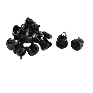 Unique Bargains Nylon Flat Cable Wire Strain Bushing Grommet 6N-4 Black 12pcs - 1 of 4