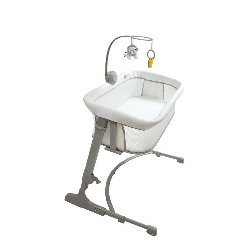 Arm s Reach Versatile Co Sleeper Bassinet Gray White