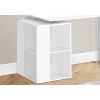 Monarch Specialties Computer Desk Home Office Left Right Set-Up Storage Shelves 55InchL Work Laptop Metal Laminate White Grey Contemporary Modern - 3 of 4