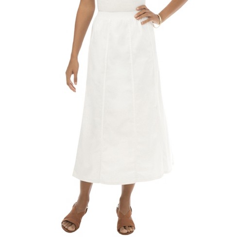 White jean outlet skirt target