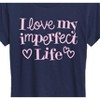 Women's - Instant Message - I Love My Imperfect Life Short Sleeve Graphic T-Shirt - 2 of 4